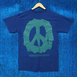 Mac Miller Mackadelic Blue Rap T-Shirt Size Medium